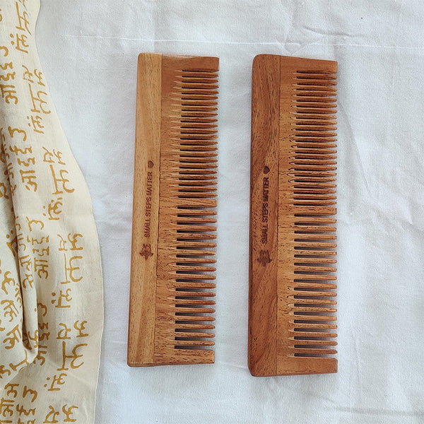 Neem Wood Comb| Eco Friendly | Set of 2