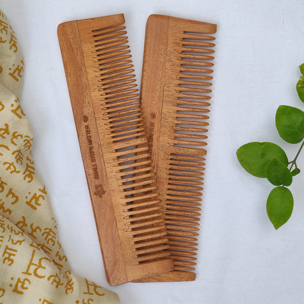 Neem Wood Comb| Eco Friendly | Set of 2