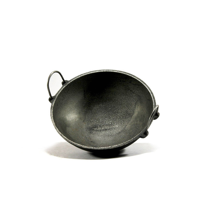 Cast Iron Kadai | Greyish Black