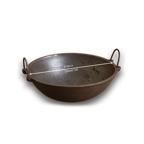 Cast Iron Kadai | Greyish Black