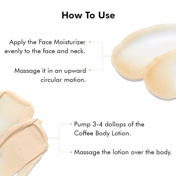 Coffee Face Moisturizer & Body Lotion Combo