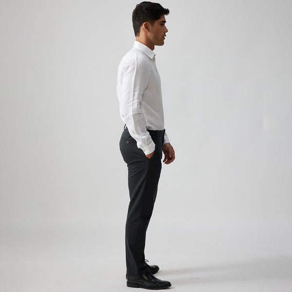 Linen Shirt for Men | Cloud White