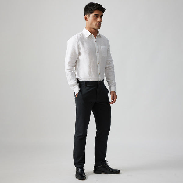 Linen Shirt for Men | Cloud White