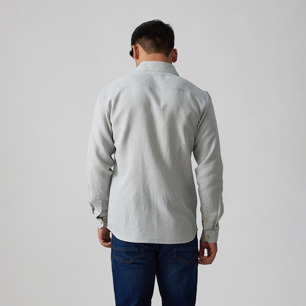 Tencel Linen Shirt for Men | Mineral Grey