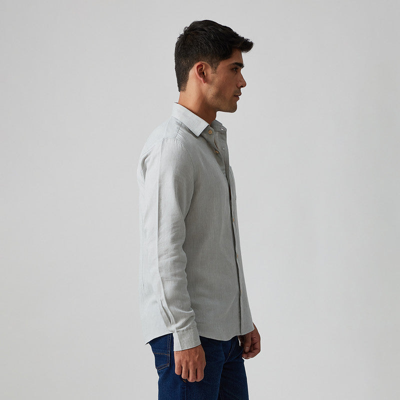 Tencel Linen Shirt for Men | Mineral Grey