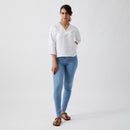 Linen Top for Women | Cloud White