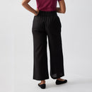 Linen Flared Pants | Black Coffee