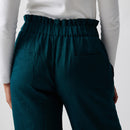 Linen Flared Pants | Dark Teal