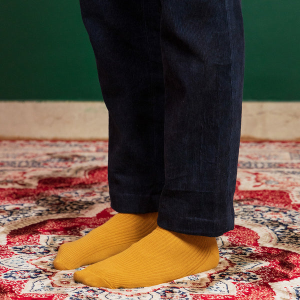 Trousers For Men | Organic Corduroy Trousers | Navy