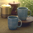 Ceramic Mugs | Set of 2 | Teal