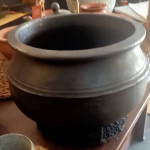 Clay Rice Pot | Black | 3 L