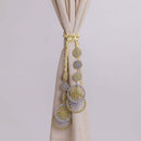 Crochet Curtain Tie Backs | Gold & Silver | Set of 2