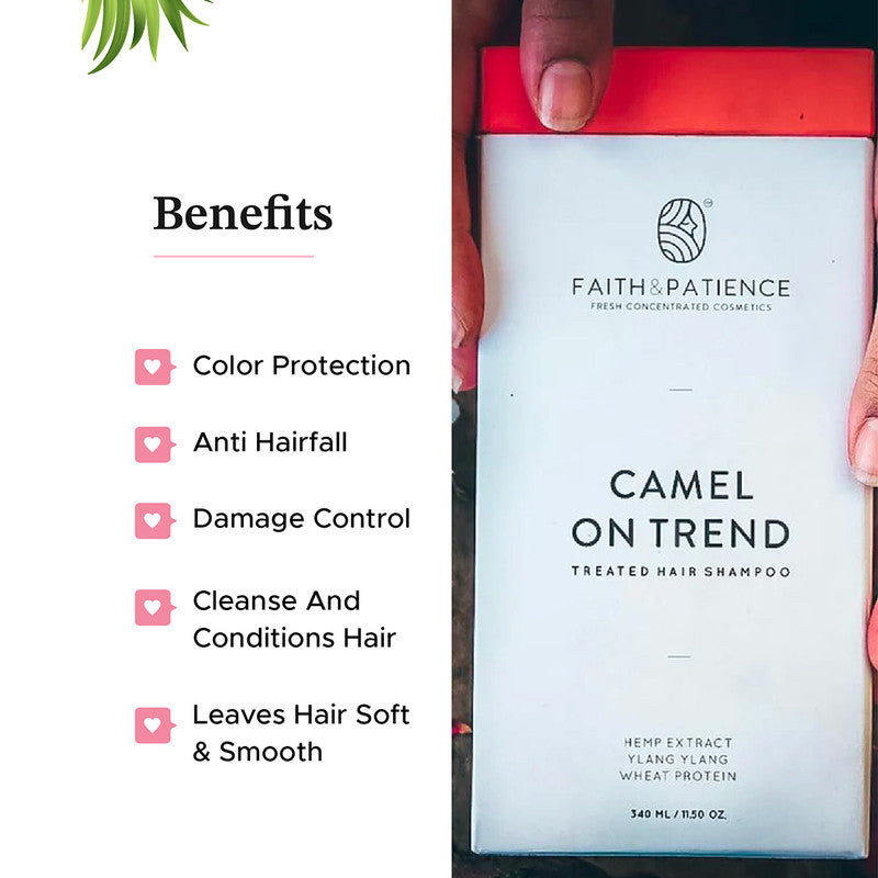 Treated Camel Milk Shampoo | Camel on Trend | 340 ml
