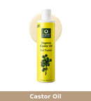 Organic Harvest Cold Pressed Castor Oil| For Moisturizing Skin, Hair & Nail Growth | 200ml.