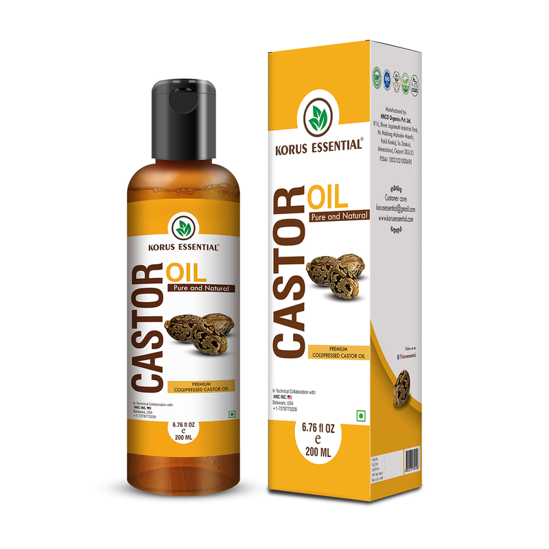 Castor Oil | Cold Pressed | Rich in Anti-Oxidants | 200 ml.