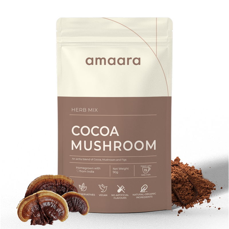 Cocoa Mushroom Latte Herb Mix | Vegan | Chocolate Powder | 100 g