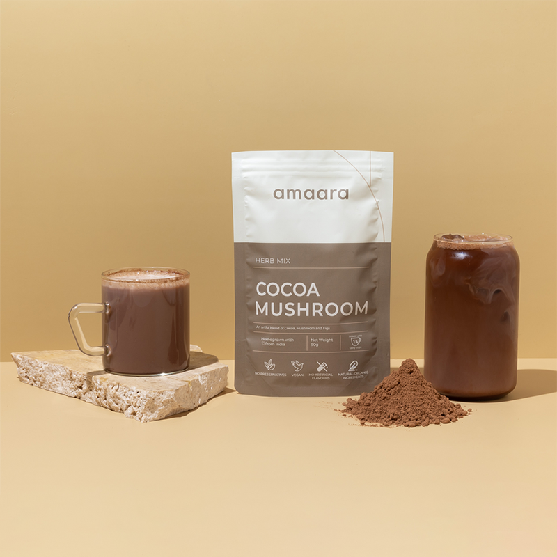 Cocoa Mushroom Latte Herb Mix | Vegan | Chocolate Powder | 100 g