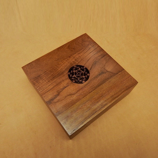 Wooden Jewelry Box | Teak Wood | 8 x 8 x 2.5 inches