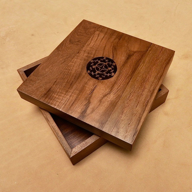 Wooden Jewelry Box | Teak Wood | 8 x 8 x 2.5 inches