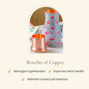 Copper Jug | Blue & Pink | 850 ml