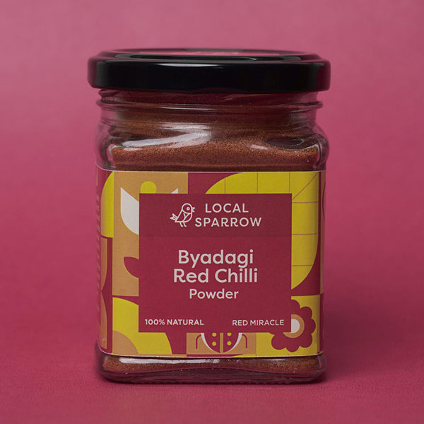 Byadgi Red Chilli Powder | Red Miracle | Zero Additives | 95 g