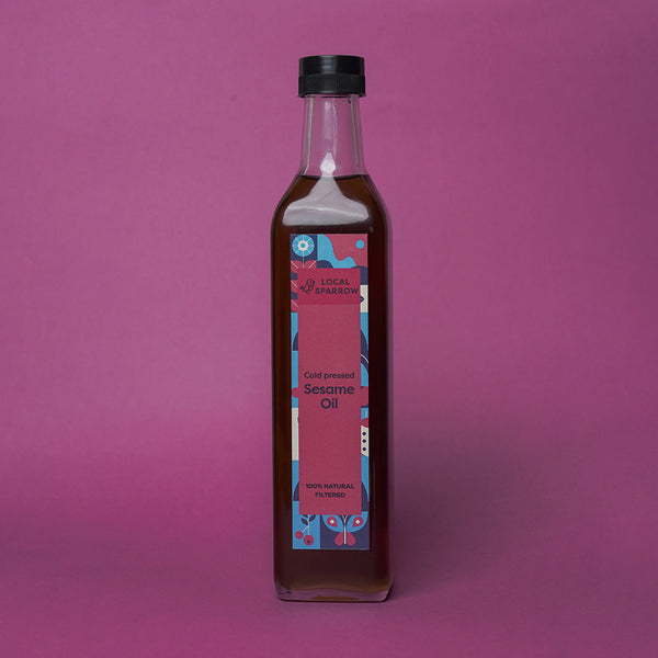 Organic Sesame Oil | Cold Pressed | Heirloom Seeds | 500 ml