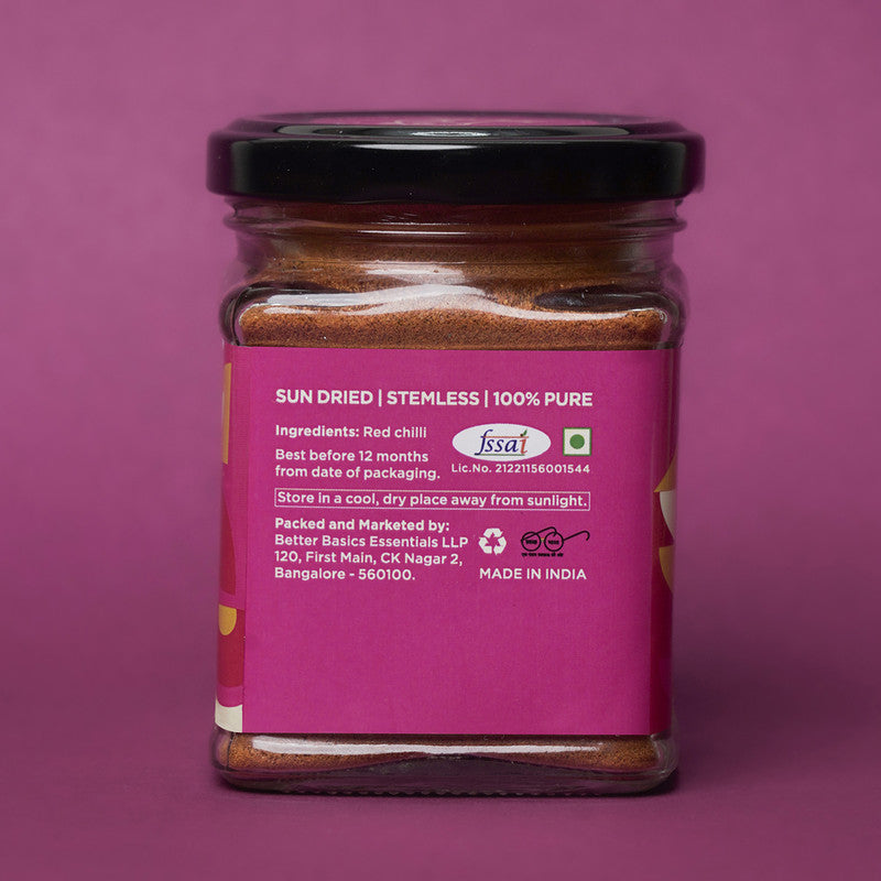 Red Chilli Powder | Fiery Hot | Zero Additives | 95 g