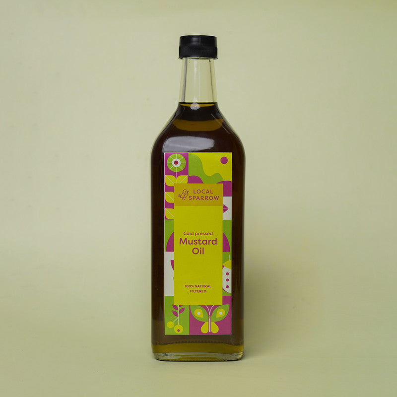 Mustard Oil | Sarso Tel | Organic | Cold Pressed | 1 Litre