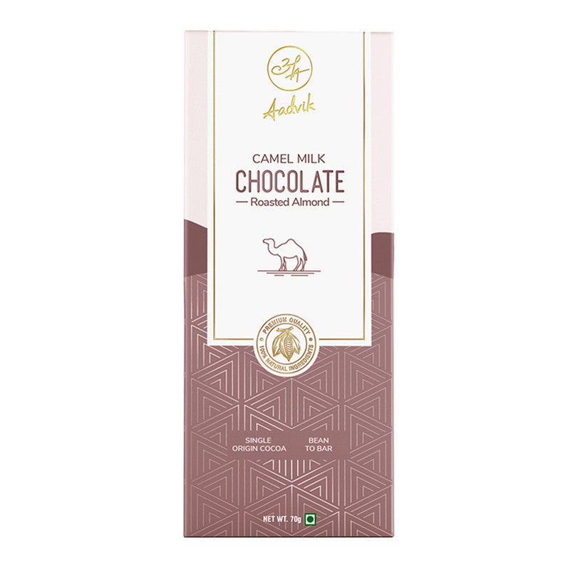 Chocolate | Roasted Almond Made with Camel Milk | A Shark Tank Product | 70 g