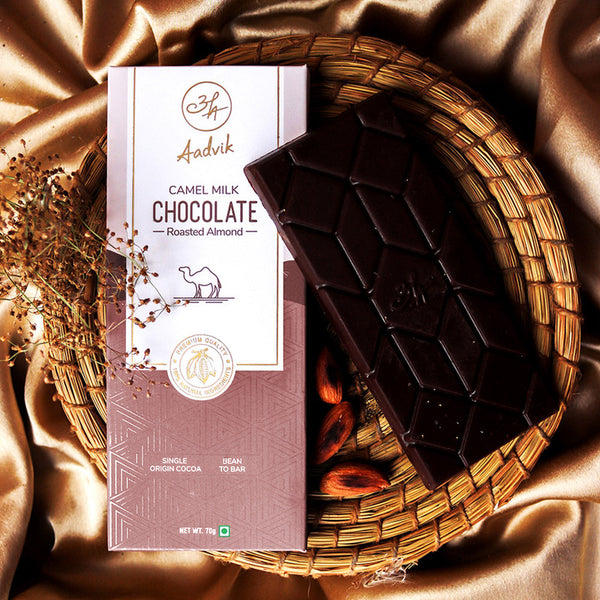 Chocolate | Roasted Almond Made with Camel Milk | A Shark Tank Product | 70 g