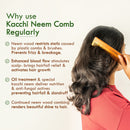 Nat Habit Dual Tooth kacchi Neem Comb & Crushed TriLeaf NutriMask Combo | Set of 3