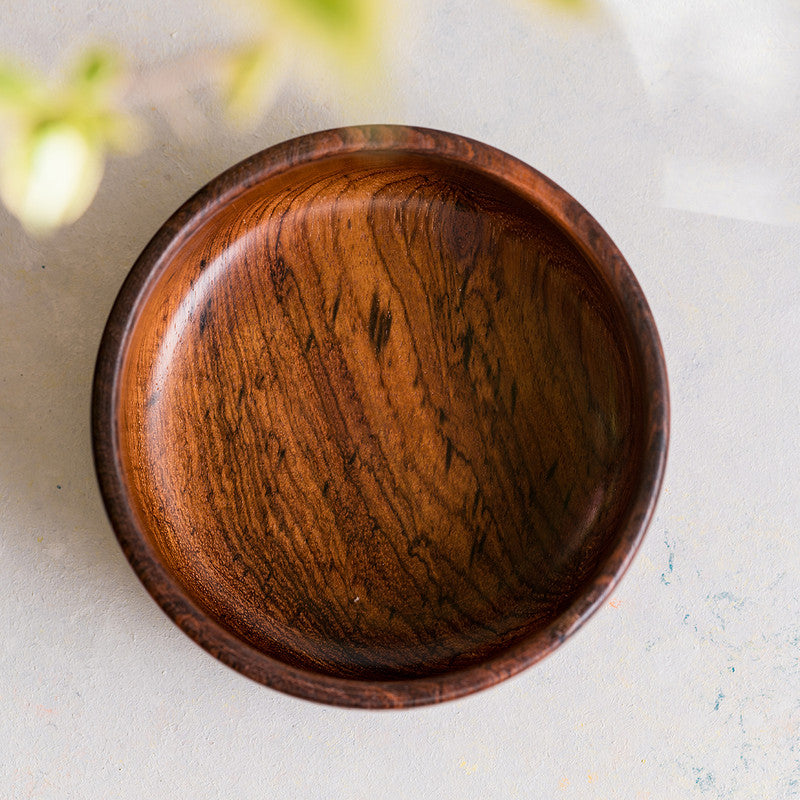 Wooden Bowl | Mango Wood | Brown | Set of 2