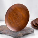 Wooden Plates | Brown | Set of 4