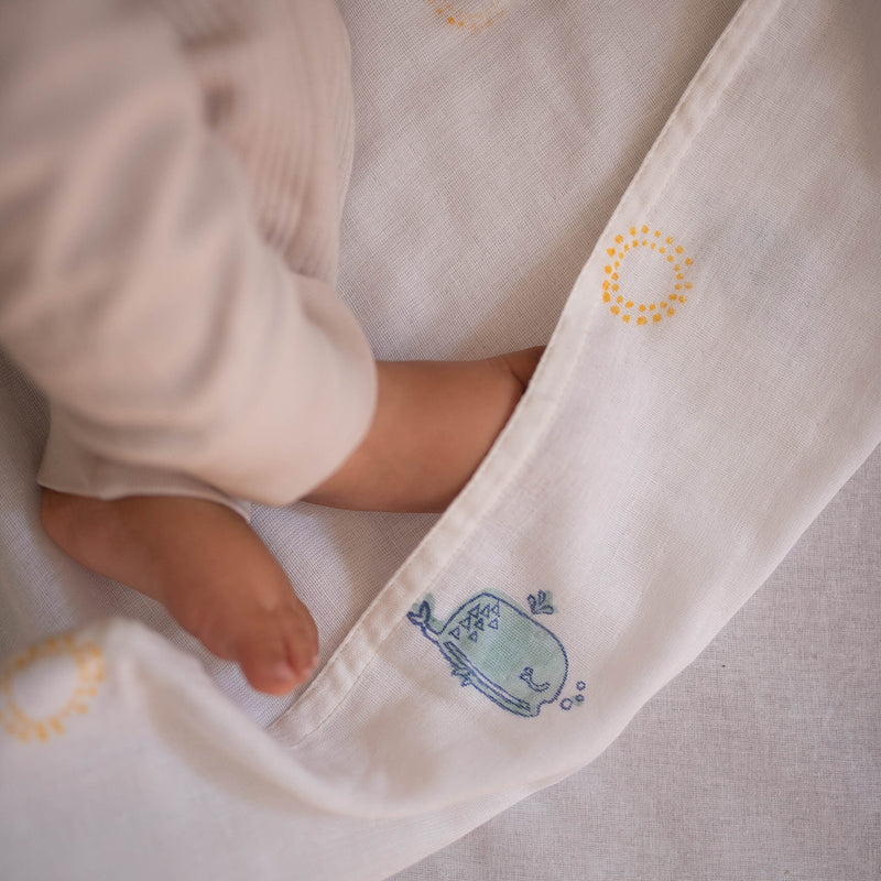 Cotton Baby Swaddle | Set of 2 | 99 x 99 cm