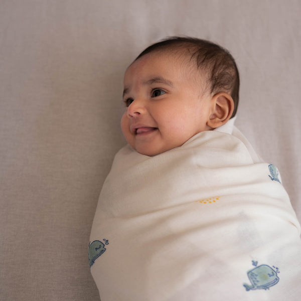 Cotton Baby Swaddle | Set of 2 | 99 x 99 cm