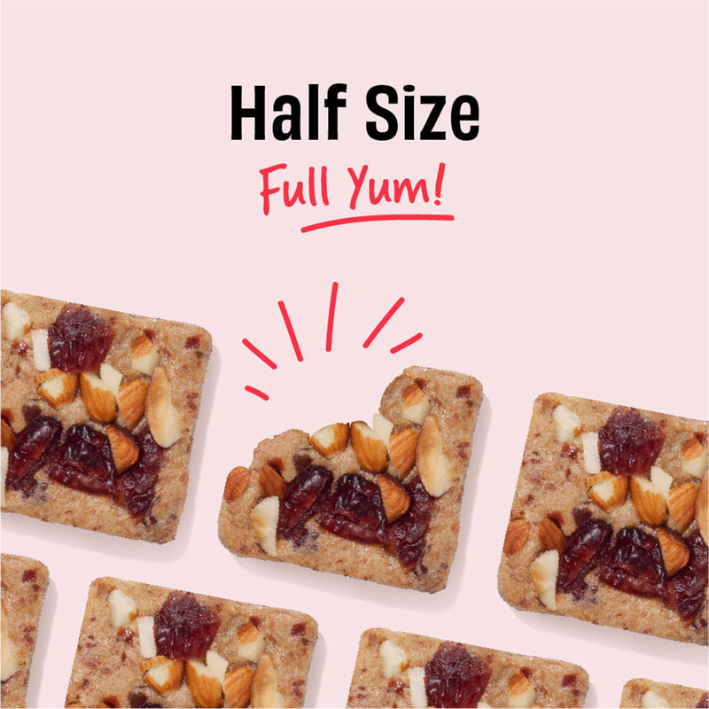 Mini Protein Bars | Cranberry | All Natural | Pack of 8 (8 x 27 g)