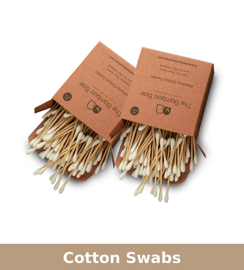 Cotton Swabs | 200 Swabs | 100 Sticks | Pack of 2