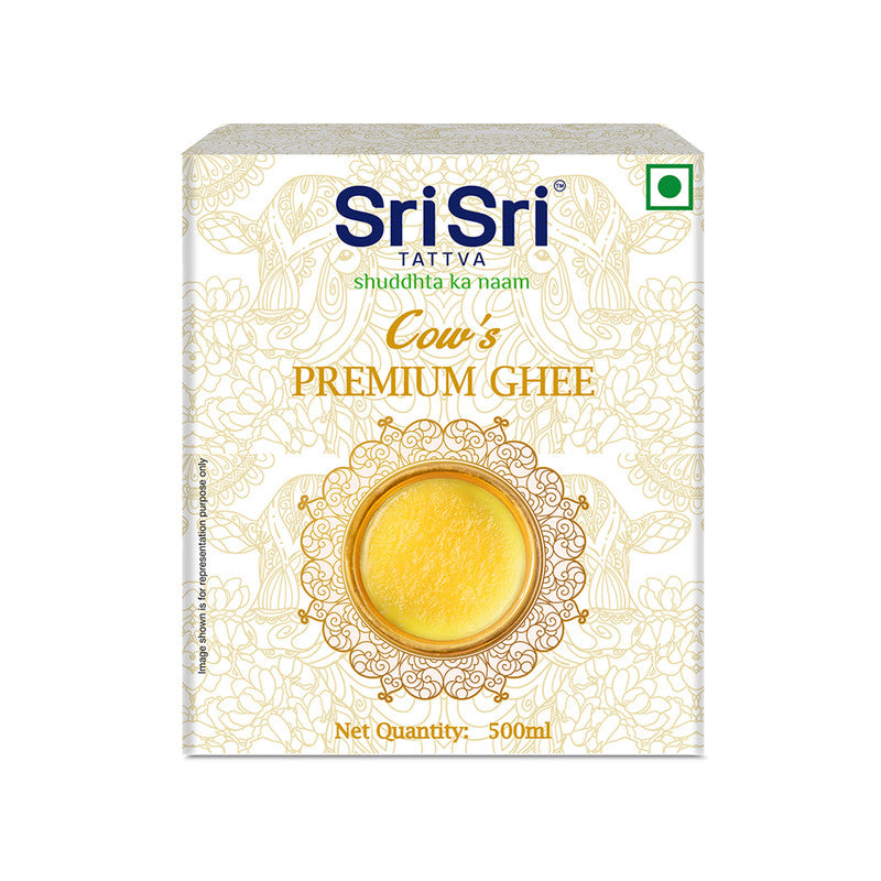 Sri Sri Tattva Cow Ghee | Improves Digestion & Glowing Skin | 500 ml