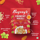 Bagrry's Muesli | Crunchy | 82% Multi Grains, Almonds, Raisins & Honey | Breakfast Cereal | 425 g