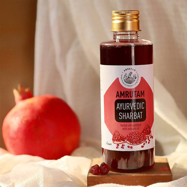 Amrutam Ayurvedic Sharbat with Extracts of Anar | 200 ml | Pack of 2