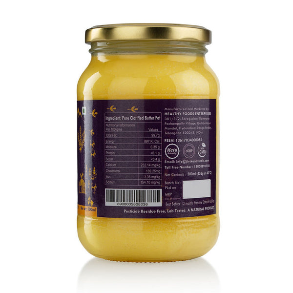 A2 Cow Ghee | 500 ml | Golden Danedar Desi Ghee