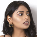 Brass Circular Studs | Gold Plated