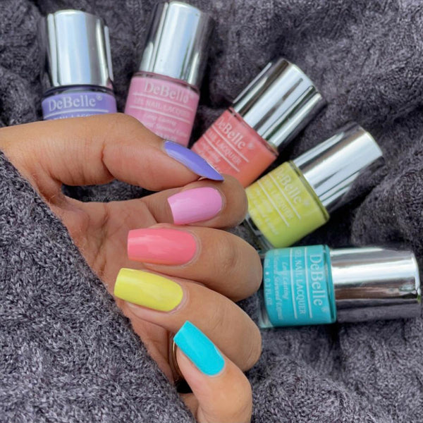 Gel Nail Polish Set | Candy Pastels | 8 ml | Pack of 5 | Cruelty Free