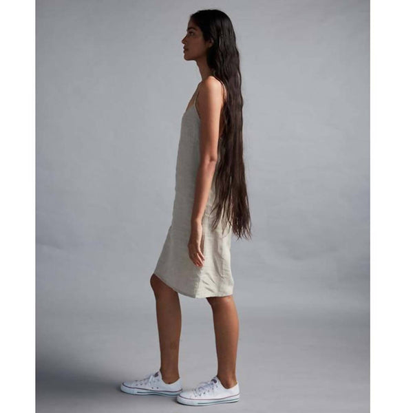 Linen Slip Dress | Ecru.