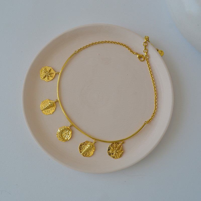 Brass Choker Necklace | Gold Plated