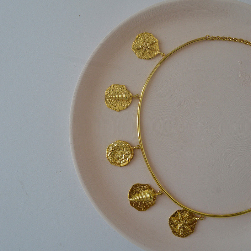 Brass Choker Necklace | Gold Plated