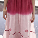 Chanderi Silk A-Line Dress | Pink