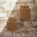 Iron & Jute Hanging Lamp | Beige | Small