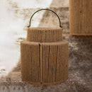 Iron & Jute Hanging Lamp | Beige | Small