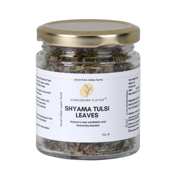 Dried Shyama Tulsi Leaves | Immunity Booster | 20 g